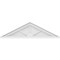 Ekena Millwork Peaked Cap 3 Spoke Architectural Grade PVC Pediment, 34"W x 9-1/2"H x 2"P (Pitch 6/12) PEDPS034X095PKC03 - alternate 5